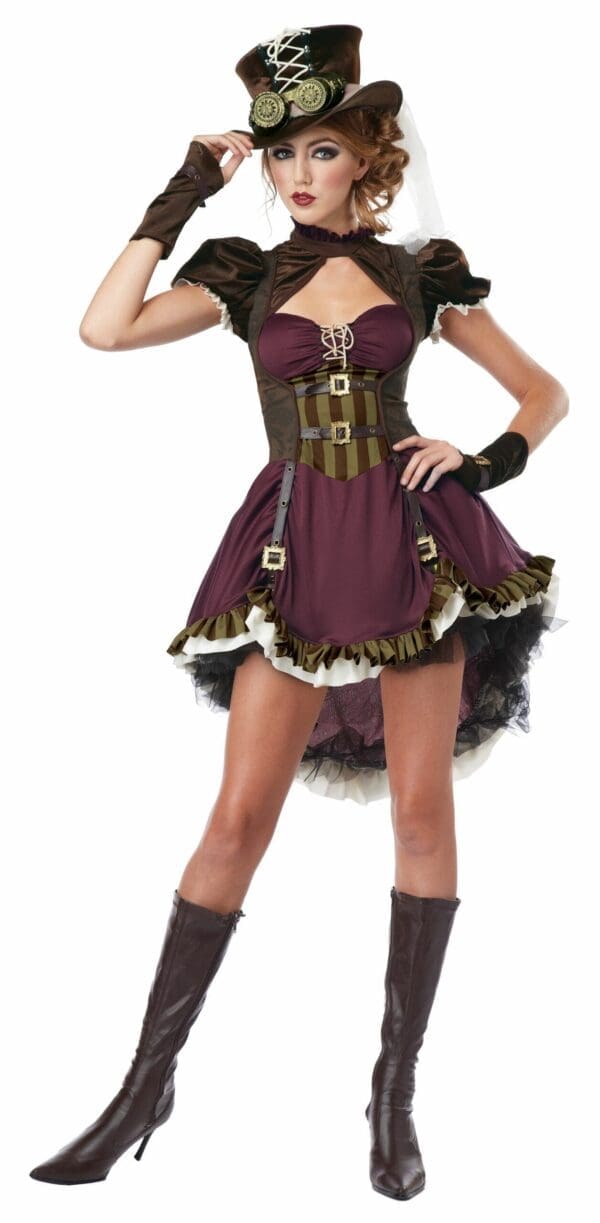 Steampunk Girl Adult 10-12 - Image 2