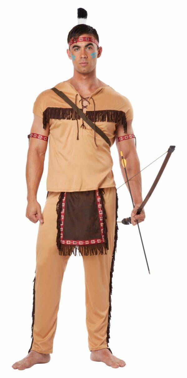 Native American Brave Costume for Adults - Image 2