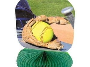 Fastpitch Softball Honeycomb Centerpiece