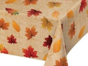 Fall Leaves Vinyl Tablecloth