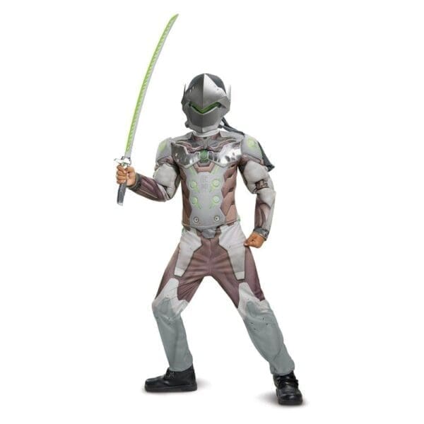 Overwatch Genji Classic Boys Muscle Costume