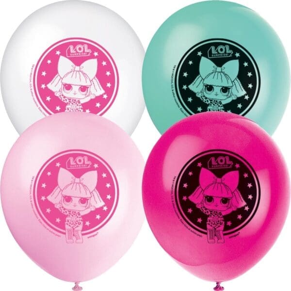 LOL Surprise 12" Latex Balloons (8)