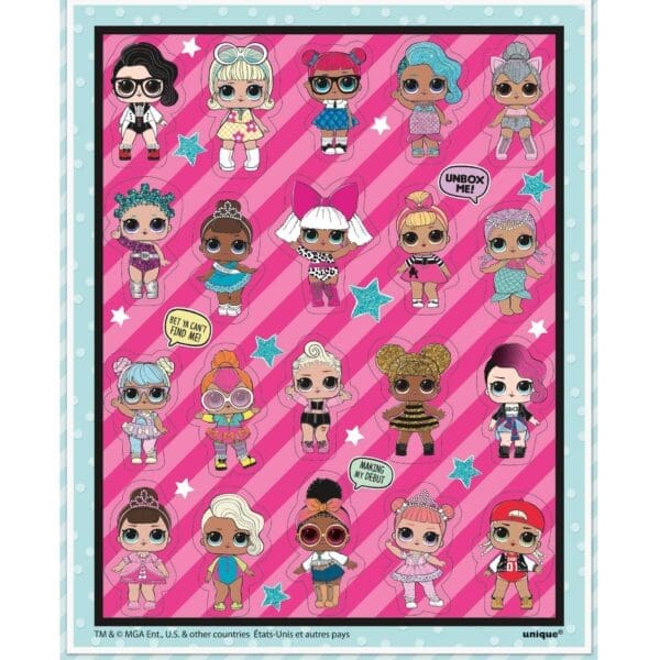 LOL Surprise! Sticker Sheets [4 per Package]