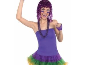Purple Tinsle Wig Halloween Costume Accessory