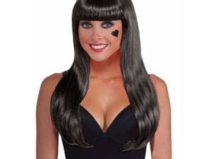 Black Long Wig Halloween Costume Accessory