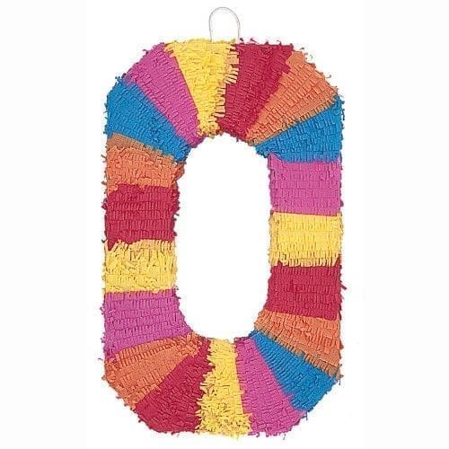 Number 0 Pinata, 22' X 14', 1 Count