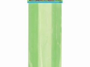 (2 Pack) Plastic Cellophane Bags, 11 X 5 in, Lime Green, 30ct