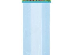 Plastic Cellophane Bags, 11 X 5 in, Baby Blue, 30ct