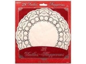 Paper Doilies, 8.5 in, White, 28ct
