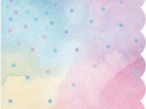 Iridescent Shaped Beverage Napkin (16)