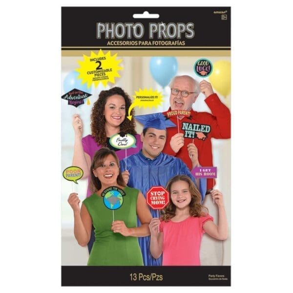 Family Graduation Photo Booth Props 13ct