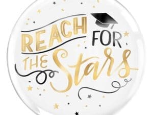14 X 14 in. Reach for the Stars Graduation Plastic Serving Tray
