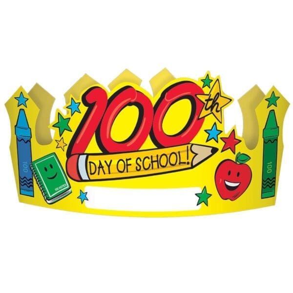100th Day of School Paper Crowns