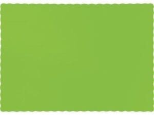 Placemats, 9.5" X 13.375", Fresh Lime, 50 Ct