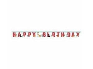 Dog Party Jointed Happy Birthday Banner - Party Supplies - 1 per Package