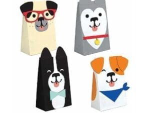 Multicolor - Dog Party Favor Bag - Set of Eight