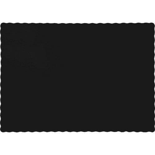 Black Placemats, 50-Pack