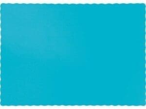 Placemats, 9.5" X 13.375", Bermuda Blue, 50 Ct