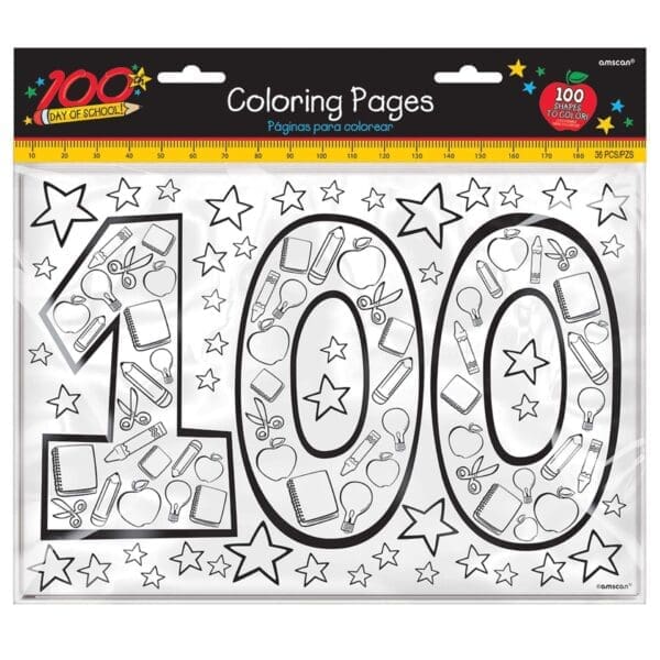 100th Day of School Coloring Pages