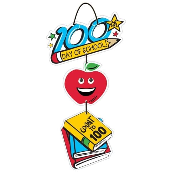 100th Day of School Hanging Sign