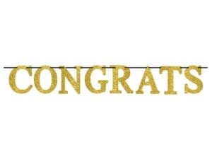 Congrats Large Letter Banner