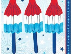 Celebrate USA Patriotic Paper Beverage Napkins
