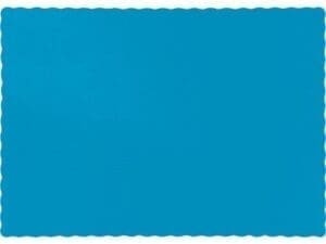 Placemats, 9.5" X 13.375", Turquoise, 50 Ct