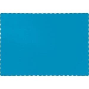 Placemats, 9.5" X 13.375", Turquoise, 50 Ct