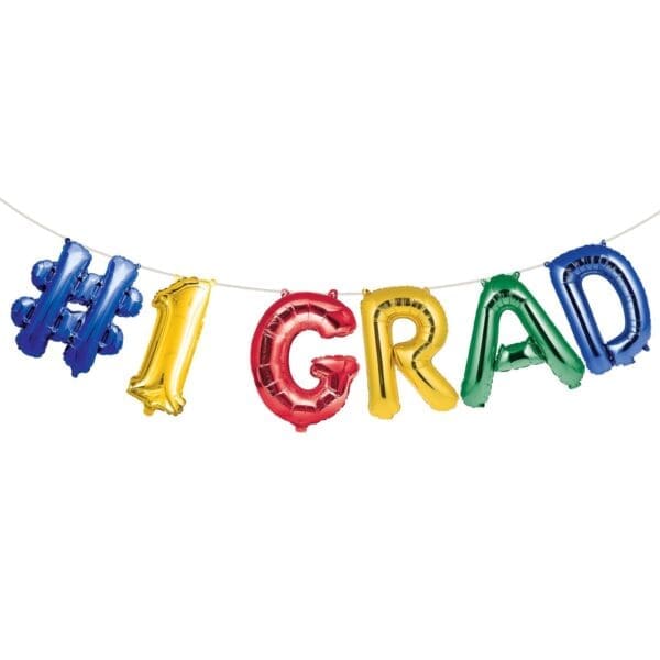 #1 Grad Balloon Banner