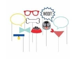 Dog Party Photo Booth Prop, CASE of 60