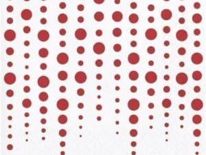 Ruby 40th Anniversary Beverage Napkin - Set of 16