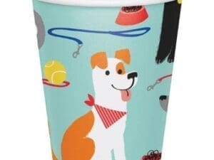 Dog Party Cups - Party Supplies - 1 - 8 Pack of 9oz. Cups
