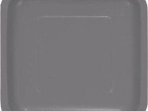 Glamour Gray Luncheon Plates Sq.