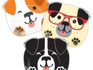 Dog Party Assorted 9 Inch Lunch Plates - Party Supplies