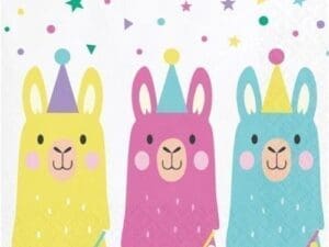 Llama Party Beverage Napkins - 1 Pack of 16