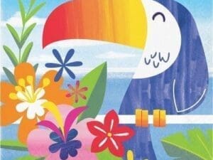 Creative Converting Multicolor - Lush Luau Napkin - Set of 16