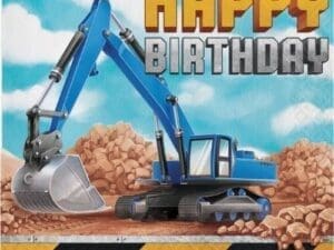 Big Dig Construction Napkins, 16 Ct