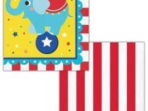 Circus Animals Napkin - Set of 16