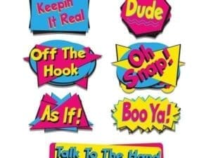 8.5 to 19.5 in. 90s Phrase Cutouts