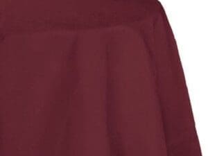 Round Burgundy Paper Tablecover, Each