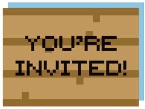Minecraft Invitations