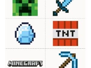 Minecraft Tattoo Favors
