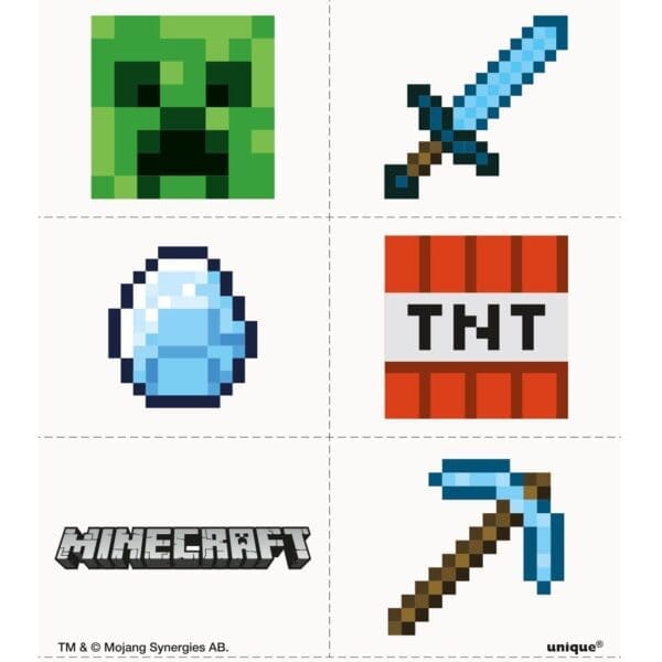 Minecraft Tattoo Favors