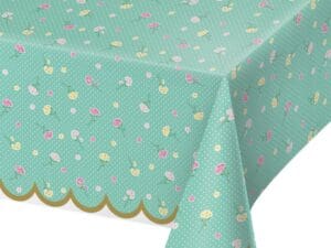 floral tea partyPlastic Tablecover
