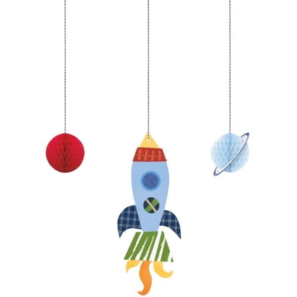 Outer Space Hanging Tissue Decorations