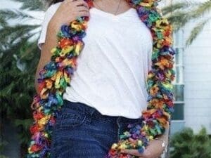 Morris HBOR185RB 185 G Featherless Boa, Rainbow