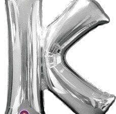 Price Includes Helium 34in Silver Letter Balloon (K)