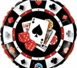 Casino $ 18" Multicolor