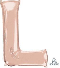 32" Letter L Rose Gold Balloon