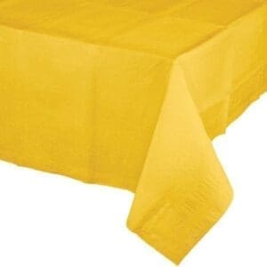 Creative Converting Paper Banquet Table Cover, School Bus Yellow